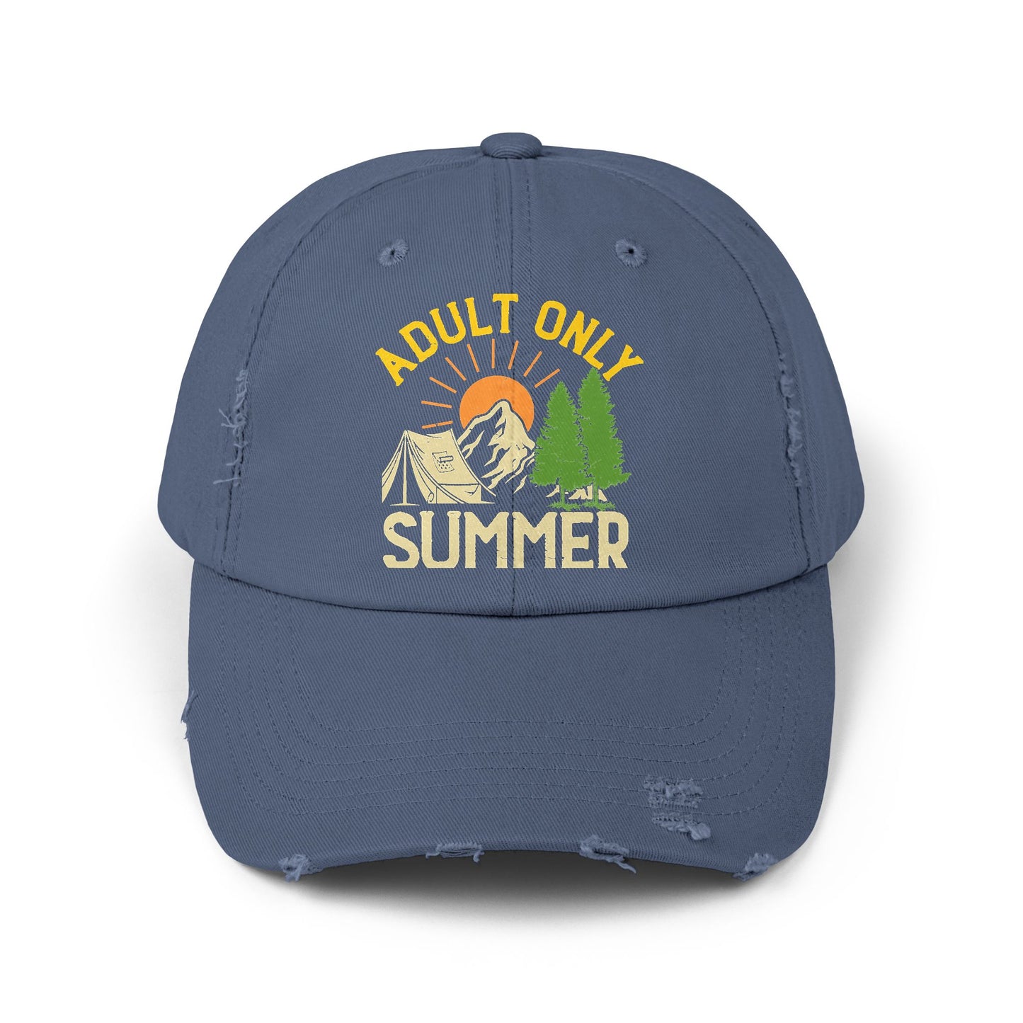 Adult Only Summer Camp Adventure Nature Camping Cap