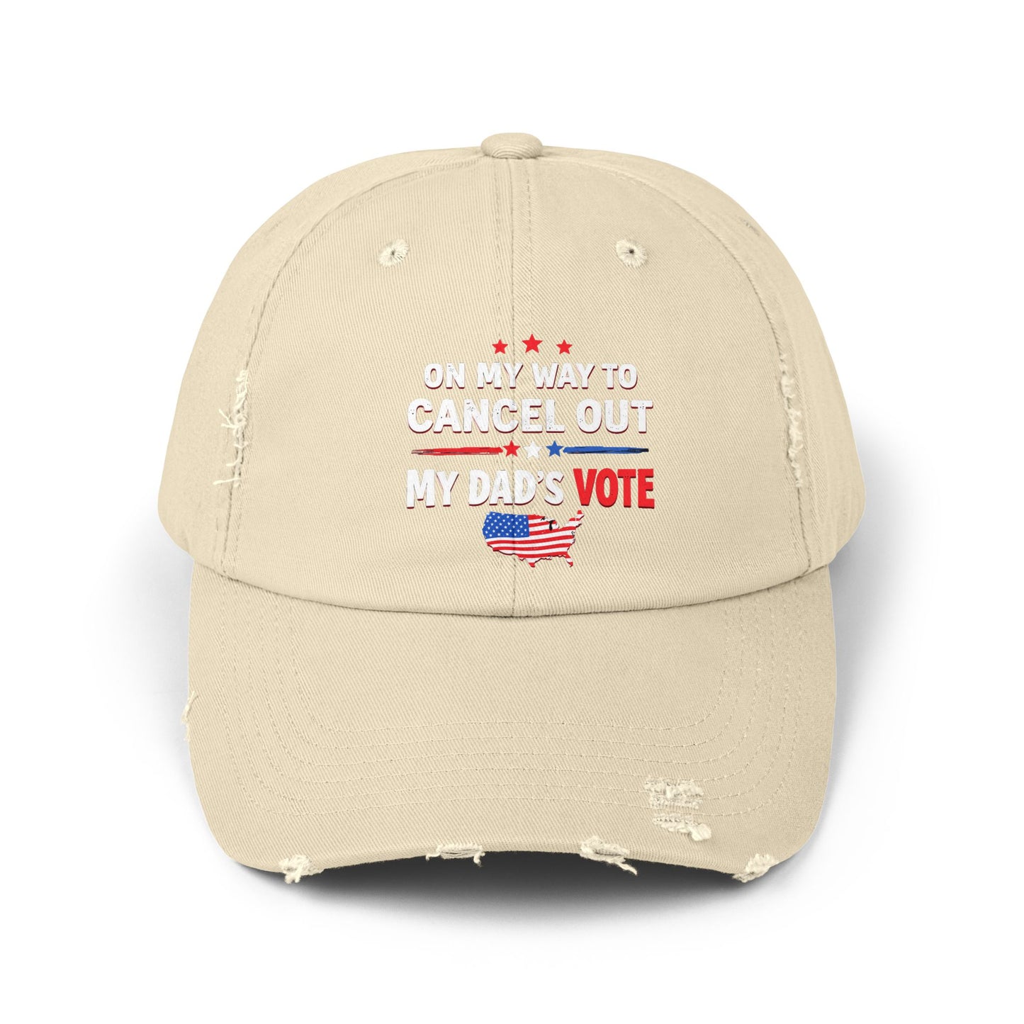 On My Way To Cancel Out My Dad's Vote Patriotic Humor Cap