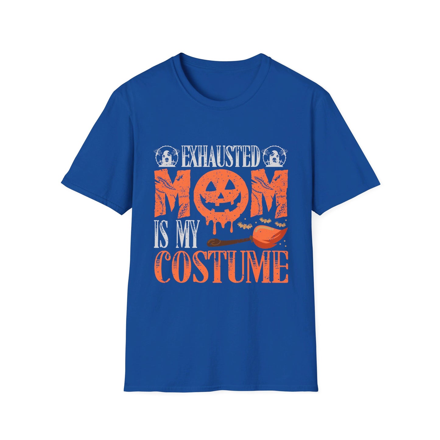 Exhausted Mom Is My Costume Funny Halloween T-Shirt