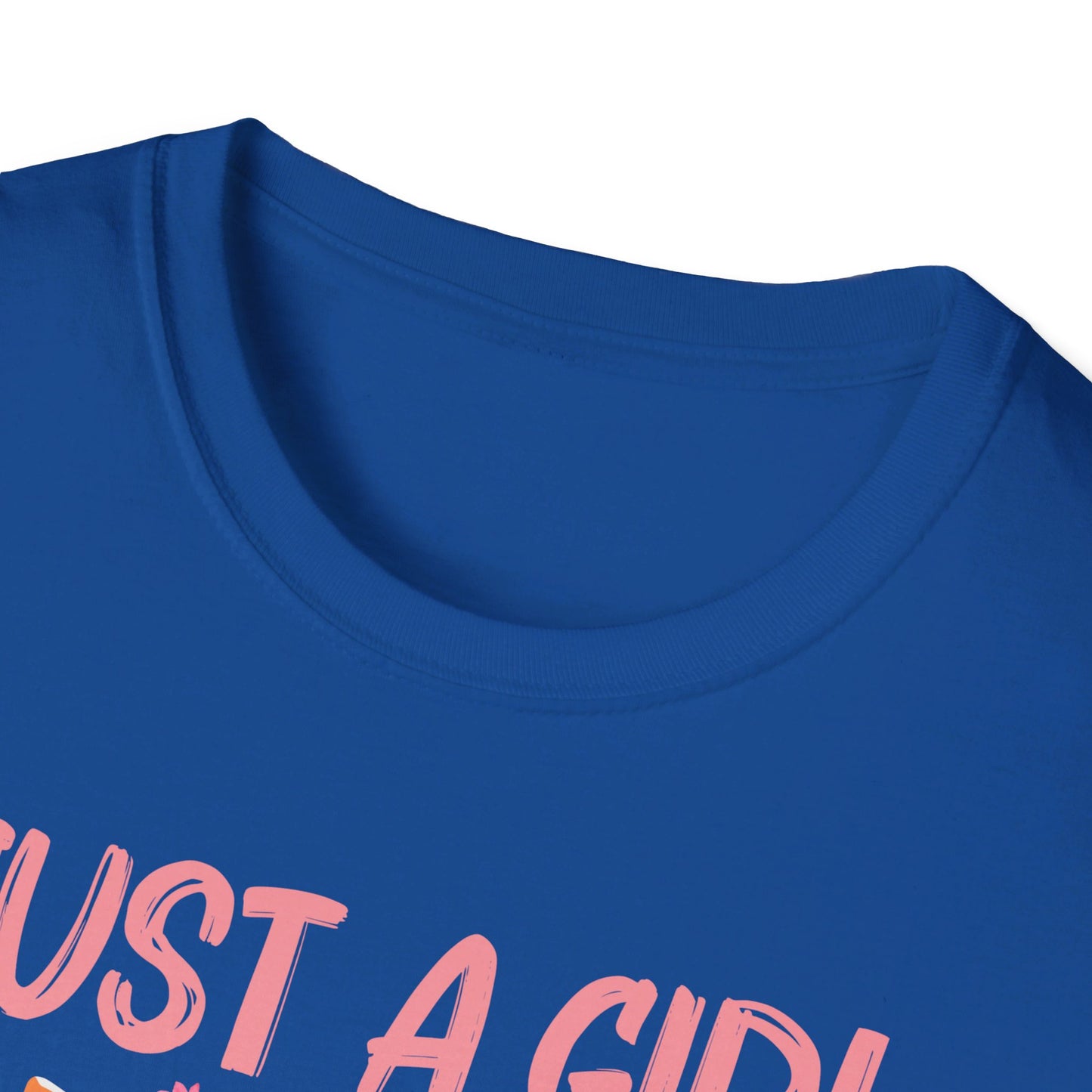 Just A Girl Who Loves Cats Floral Cat Lover T-Shirt