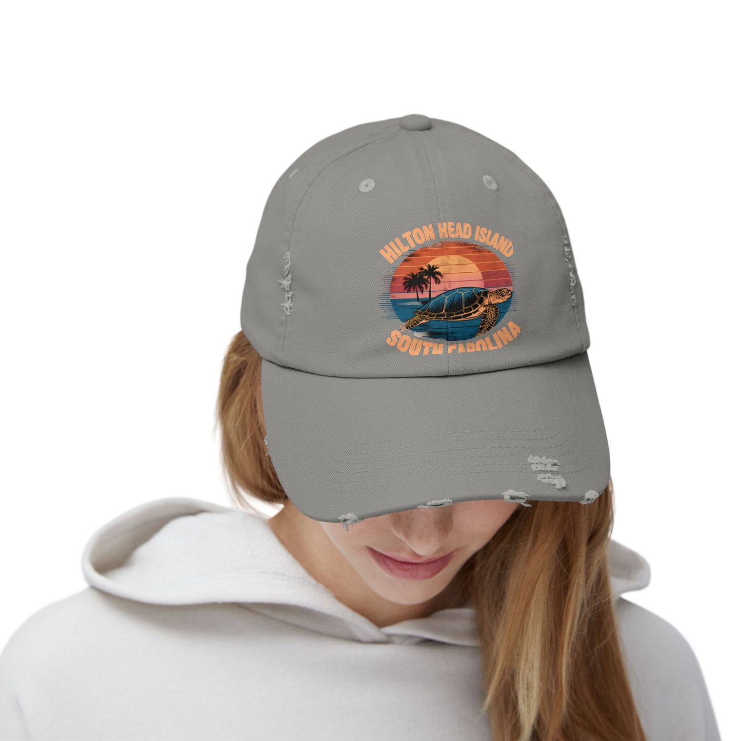 Hilton Head Island South Carolina Sunset Turtle Cap