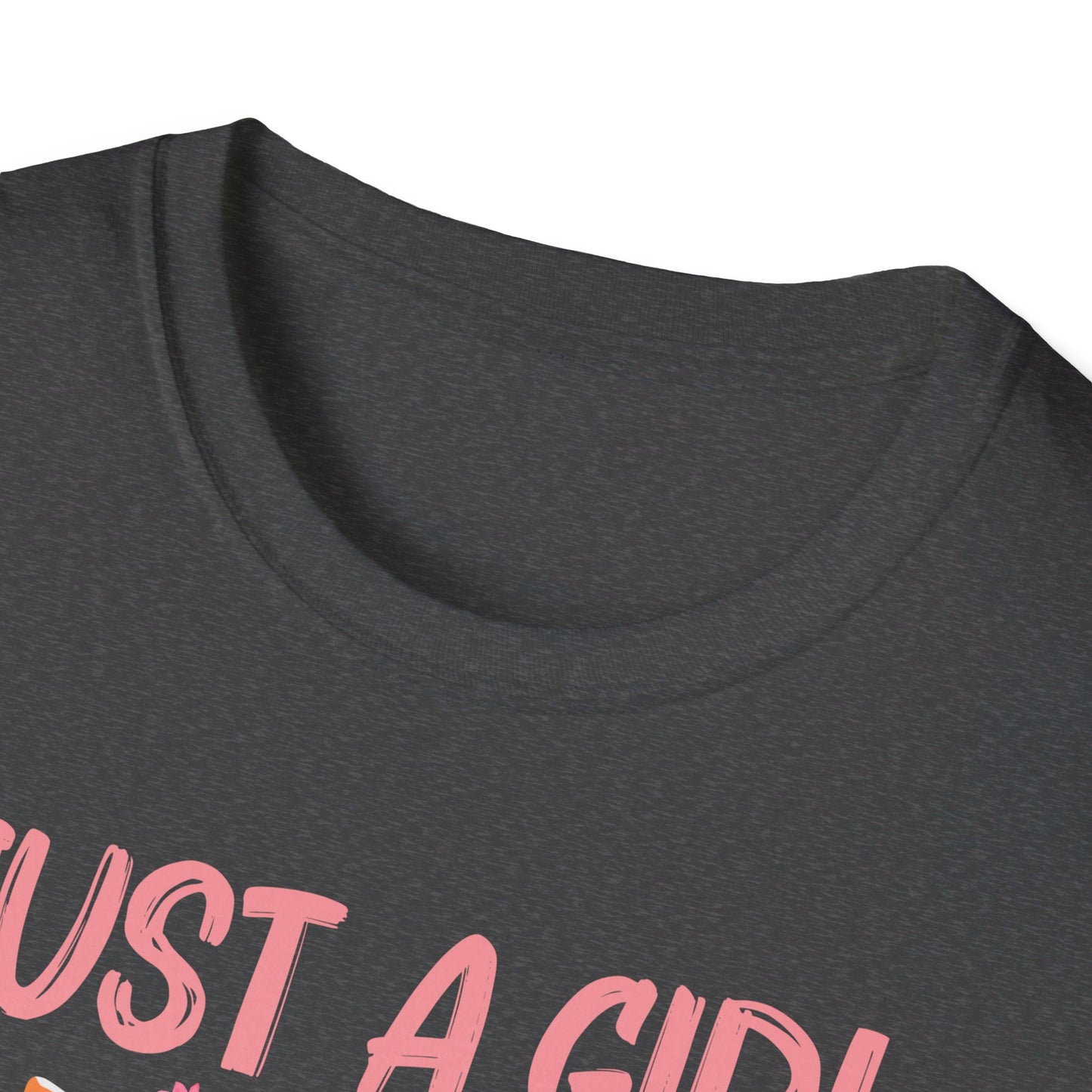 Just A Girl Who Loves Cats Floral Cat Lover T-Shirt