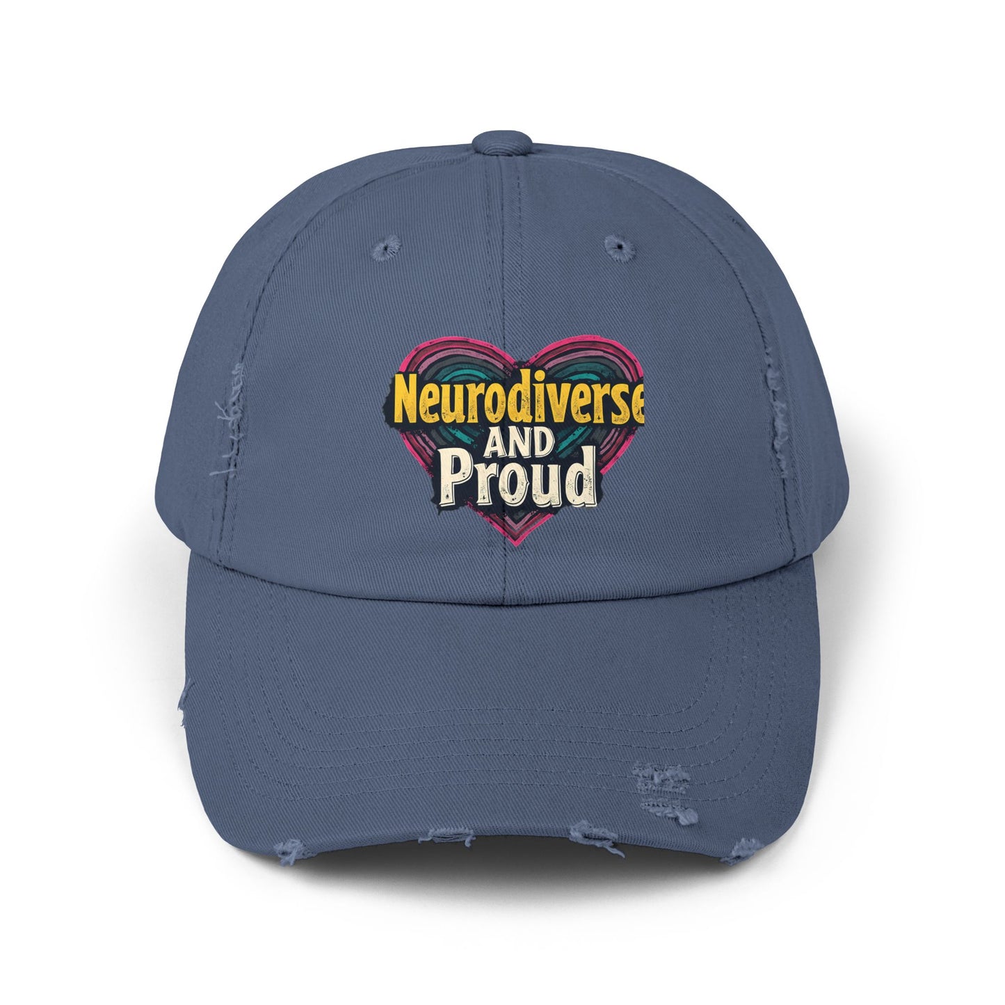 Neurodiverse and Proud Heart Celebration Cap