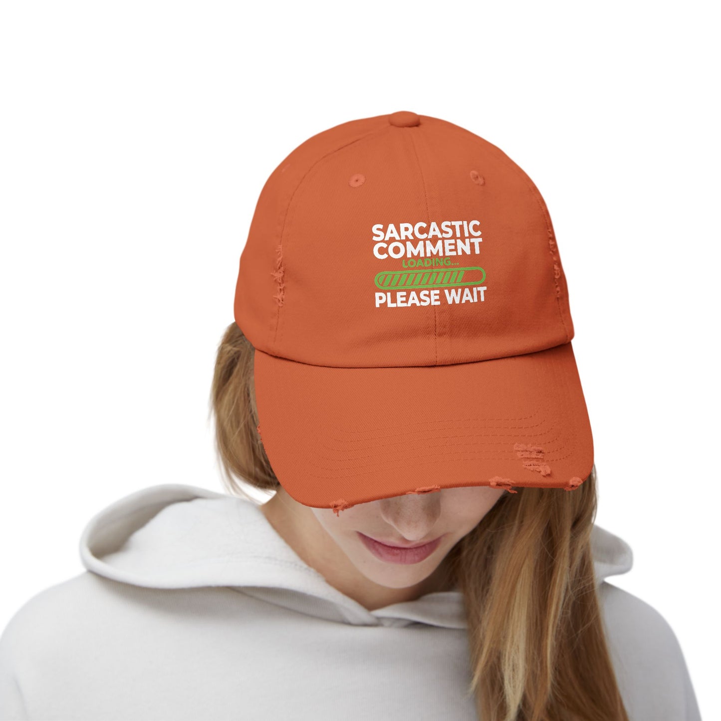 Sarcastic Comment Loading Please Wait Graphic Cap