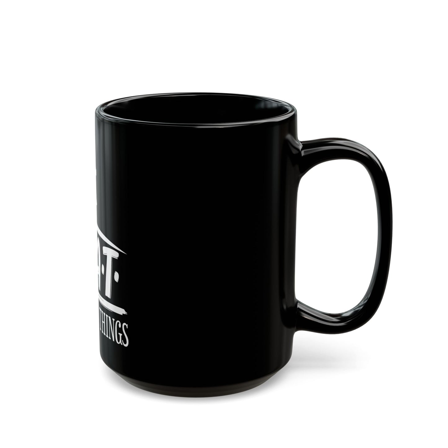 God Over All Things Faithful Expression with Cross Symbol Ceramic Mug