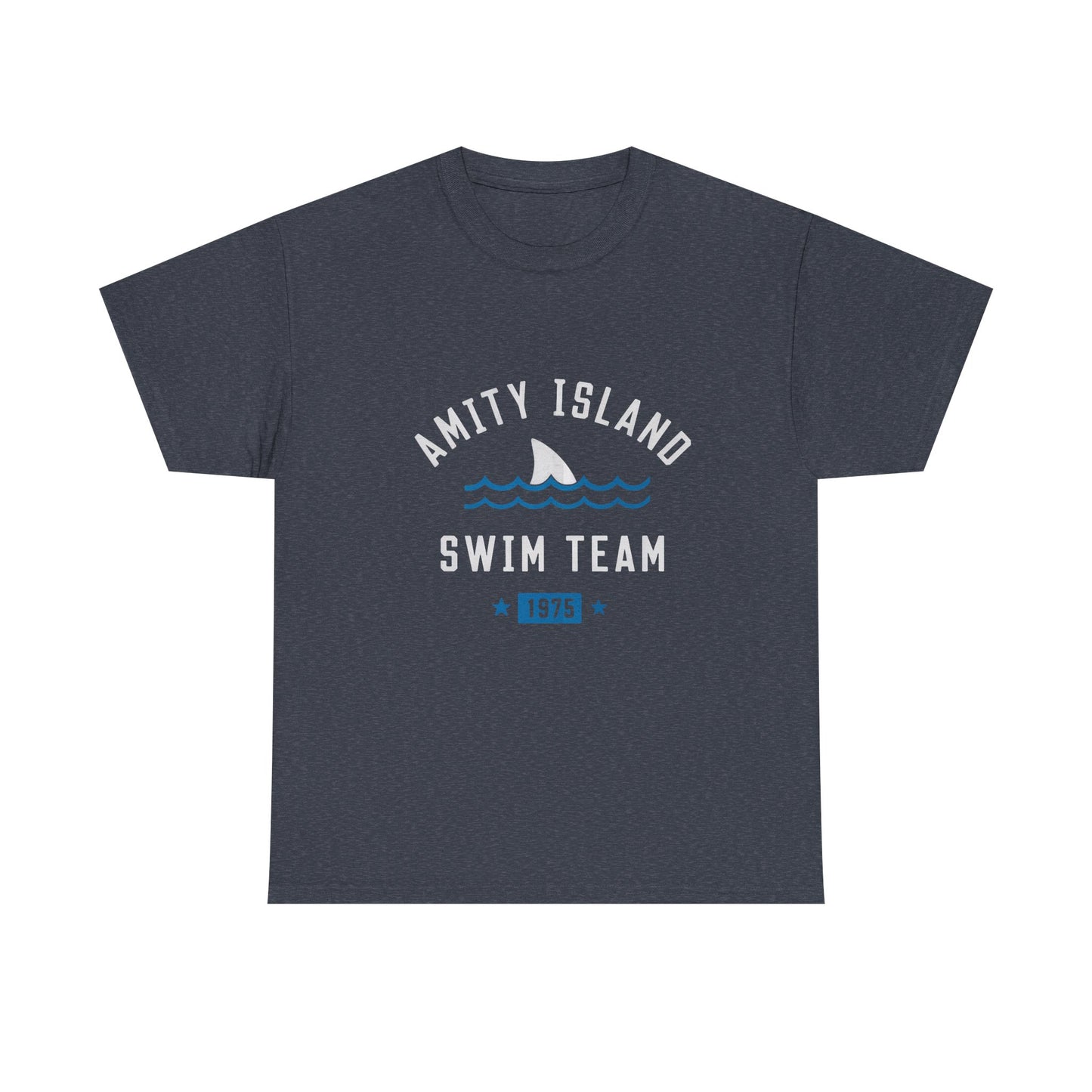 Amity Island Swim Team Unisex Heavy Cotton Tee - Vintage Summer Vibe
