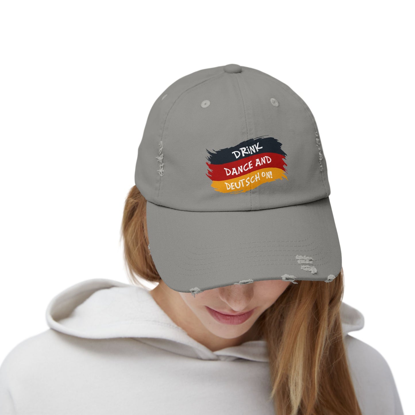 Drink Dance And Deutsch On German Flag Cap