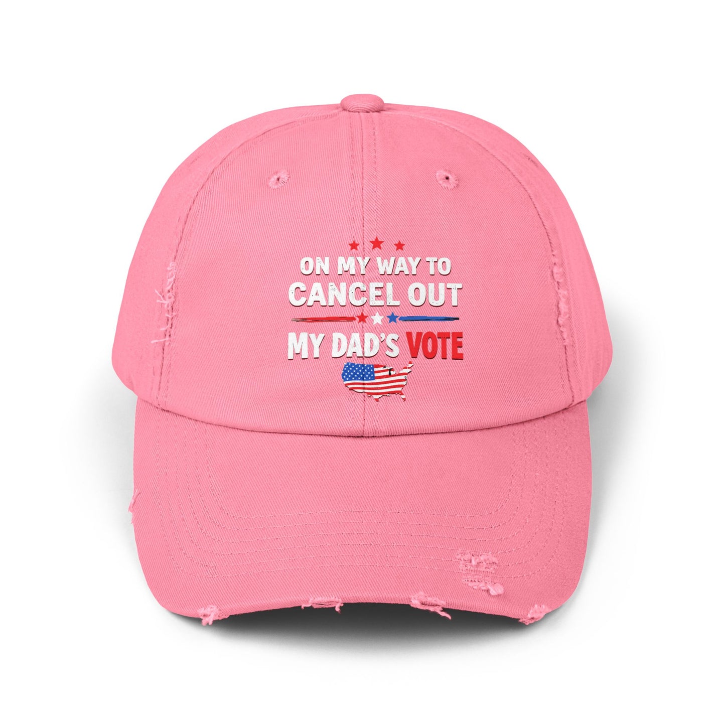 On My Way To Cancel Out My Dad's Vote Patriotic Humor Cap