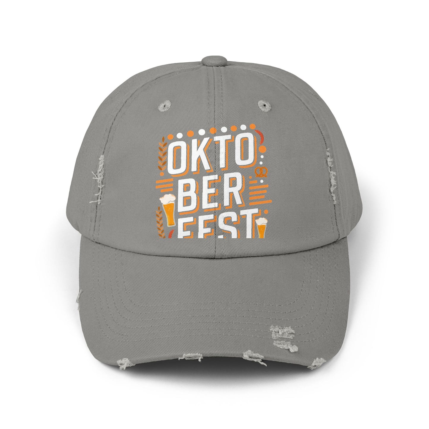 Oktoberfest Celebration Beer Pretzels Sausages Festive Design Cap