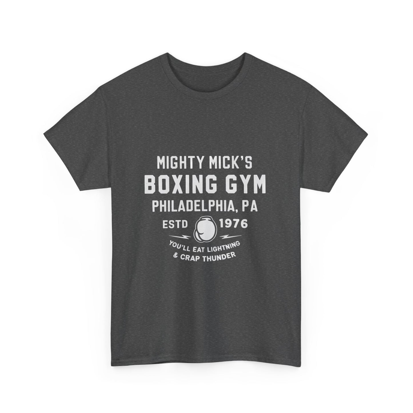 Mighty Mick's Boxing Gym Unisex Heavy Cotton Tee - Comfortable Fitness Shirt for Boxing Lovers