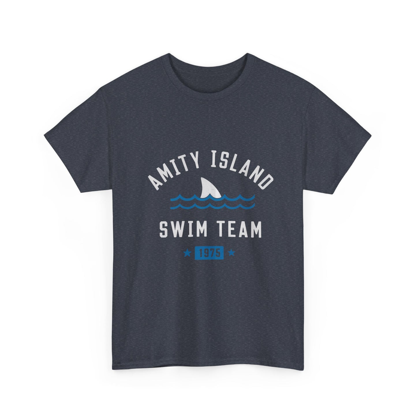 Amity Island Swim Team Unisex Heavy Cotton Tee - Vintage Summer Vibe
