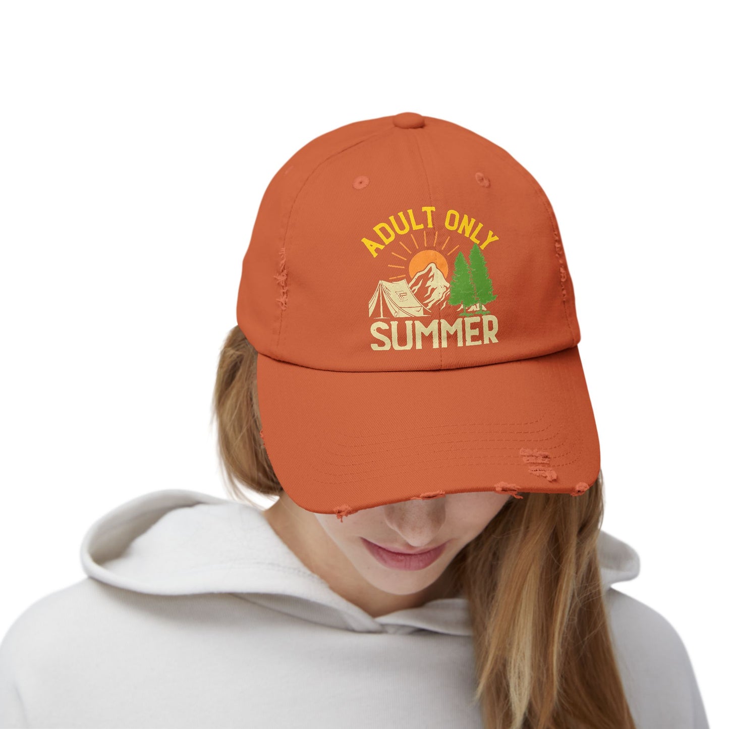 Adult Only Summer Camp Adventure Nature Camping Cap