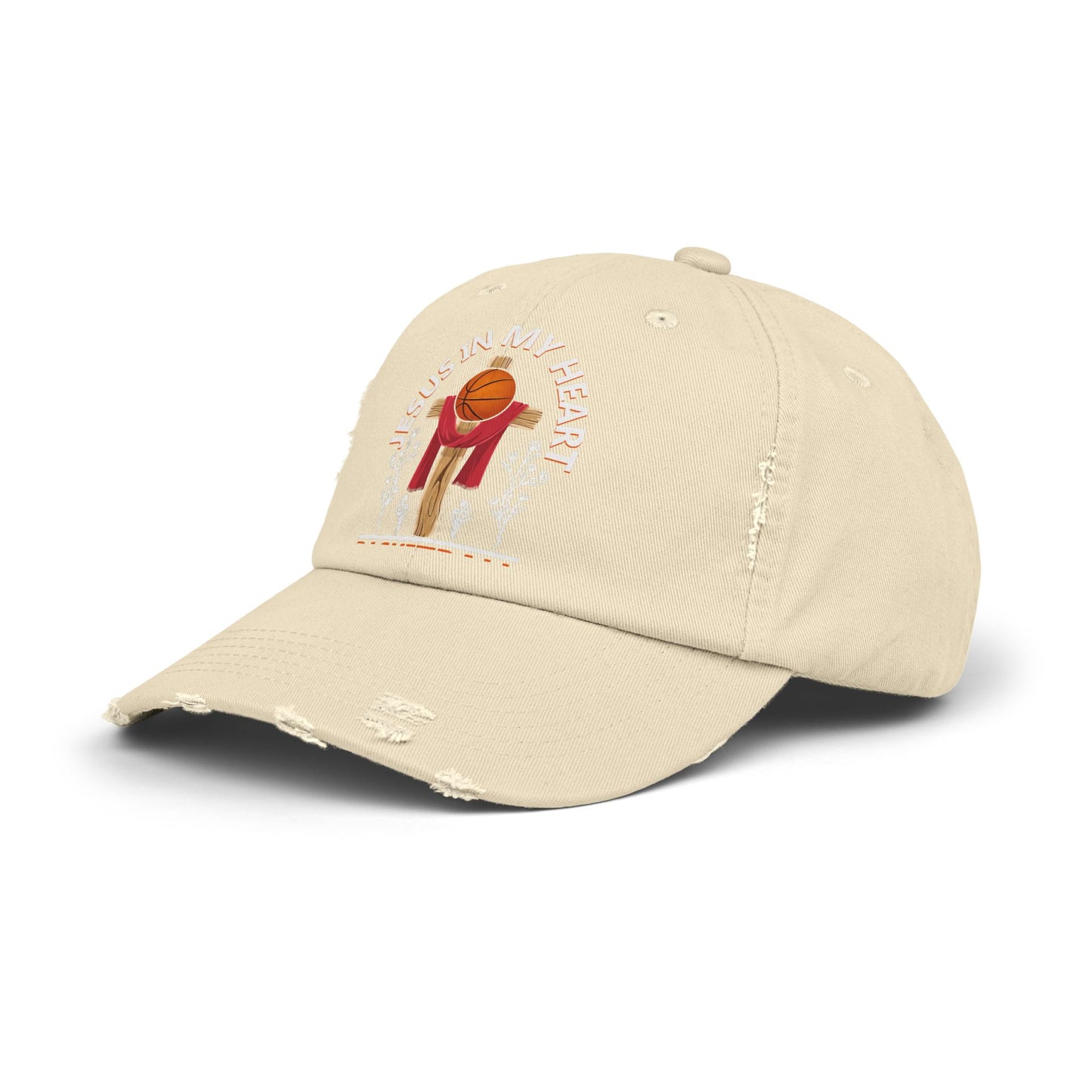Jesus In My Heart Basketball In My Veins Inspiration Cap