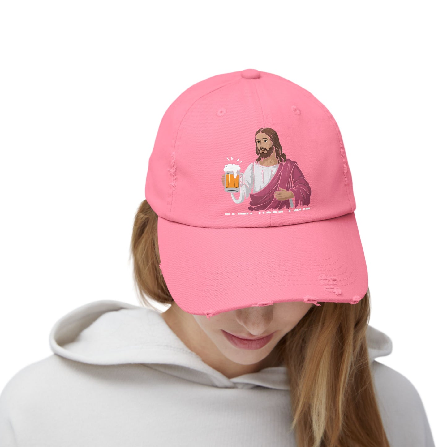 Faith Hope Love and a Cool Beer Fun Cap