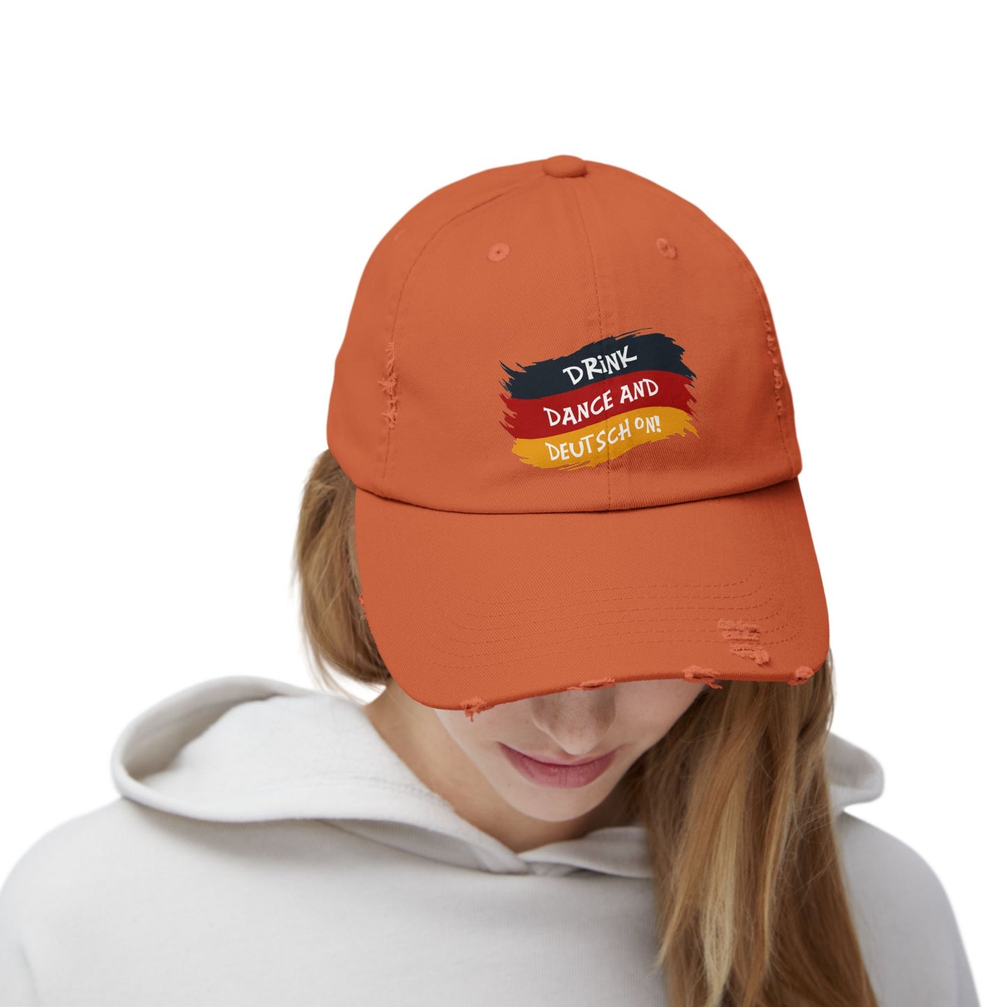 Drink Dance And Deutsch On German Flag Cap
