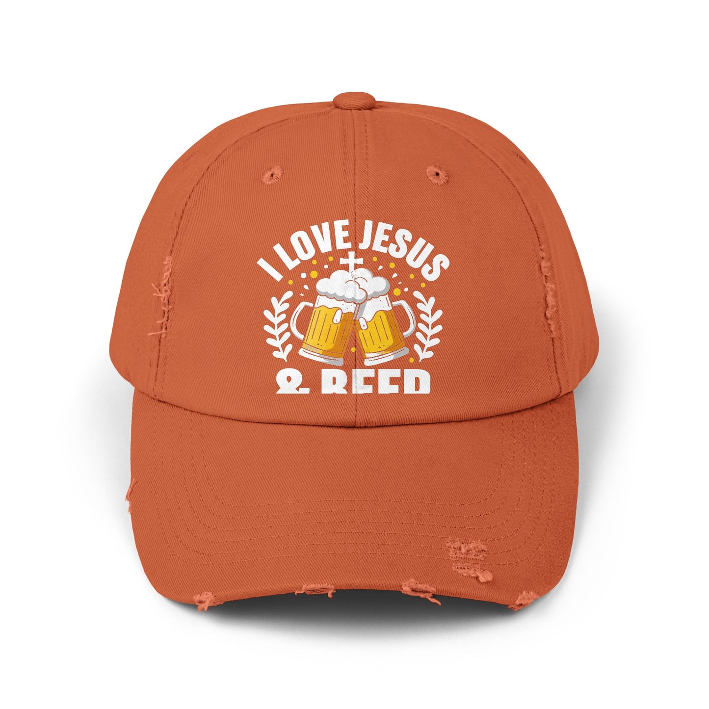 I Love Jesus And Beer Design For Faithful Beer Lovers Cap