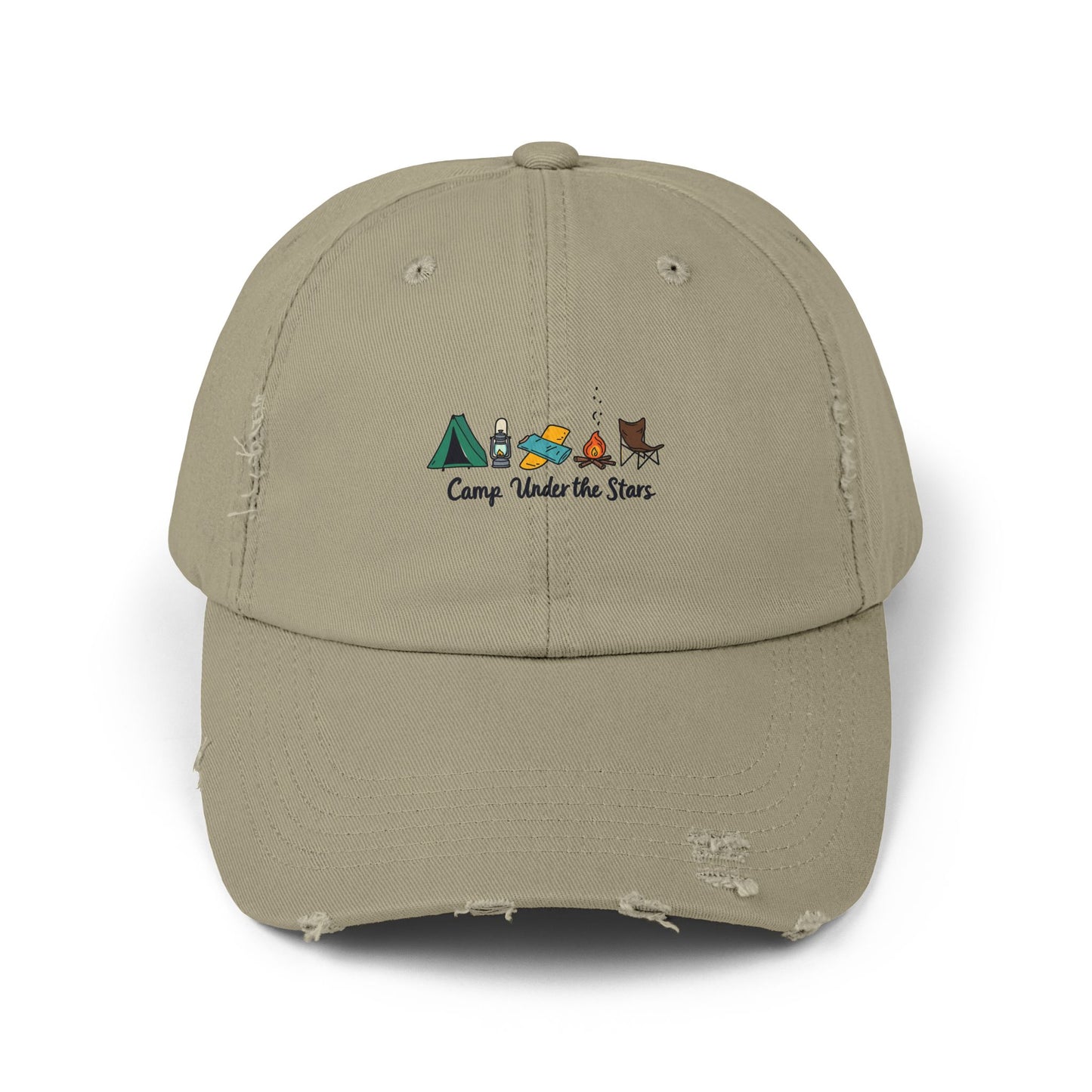 Camp Under The Stars Adventure in Nature for Outdoor Enthusiasts Cap