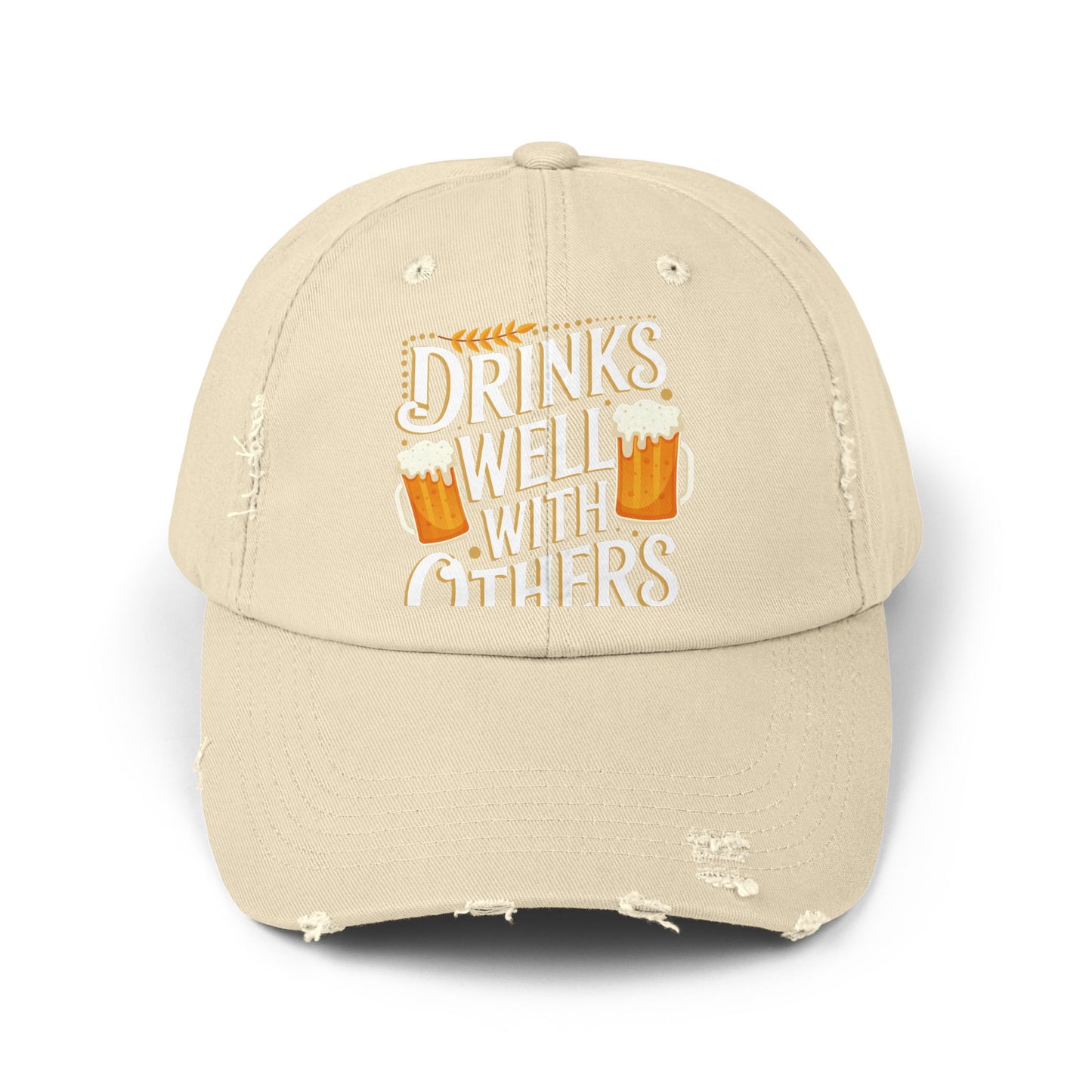 Drinks Well With Others Beer Mug Design Perfect for Beer Lovers Cap