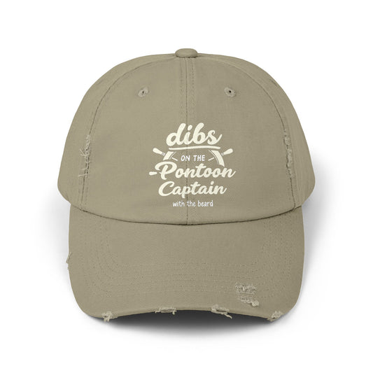 Dibs on the Pontoon Captain With the Beard Boating Fun Cap