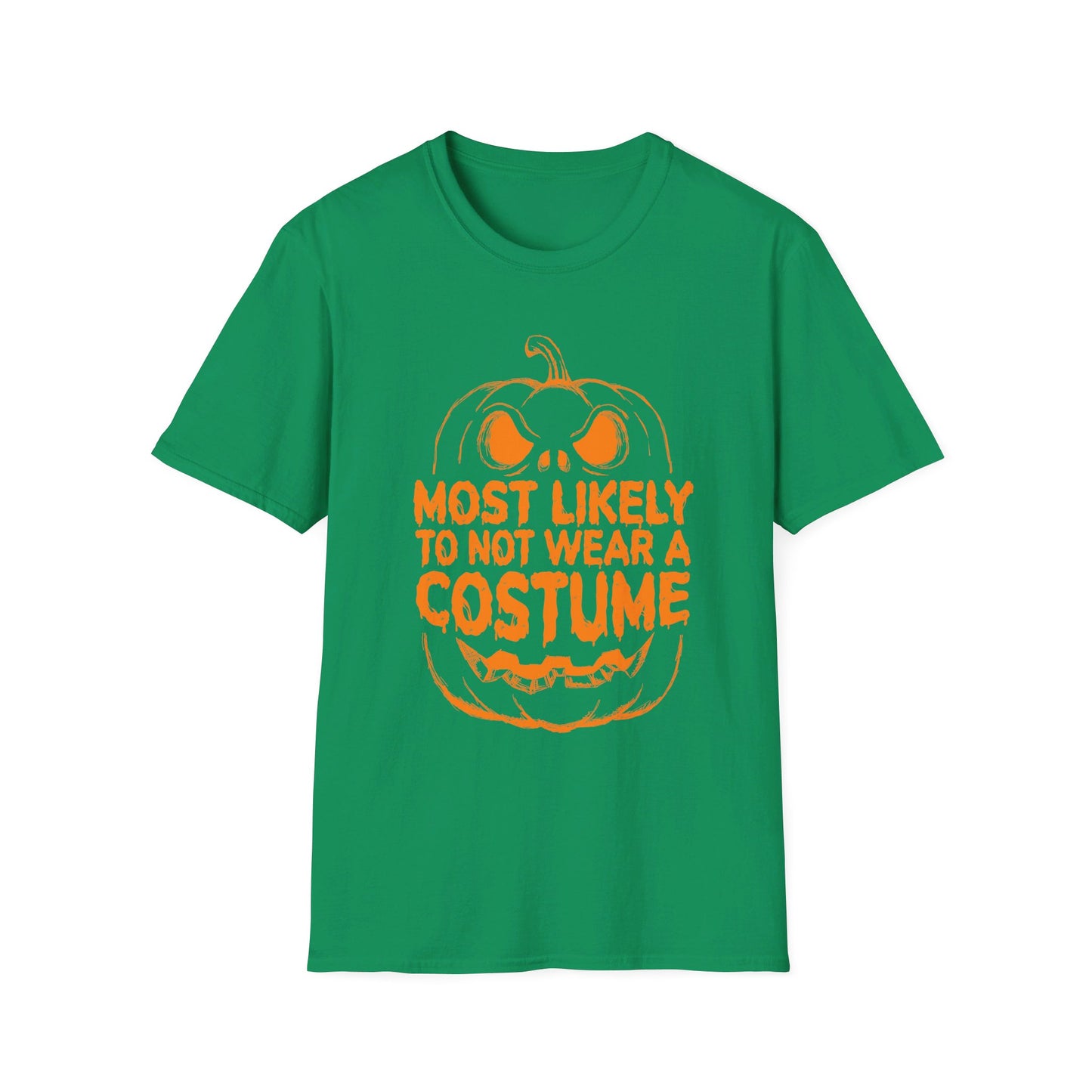 Most Likely To Not Wear A Costume Halloween Pumpkin T-Shirt