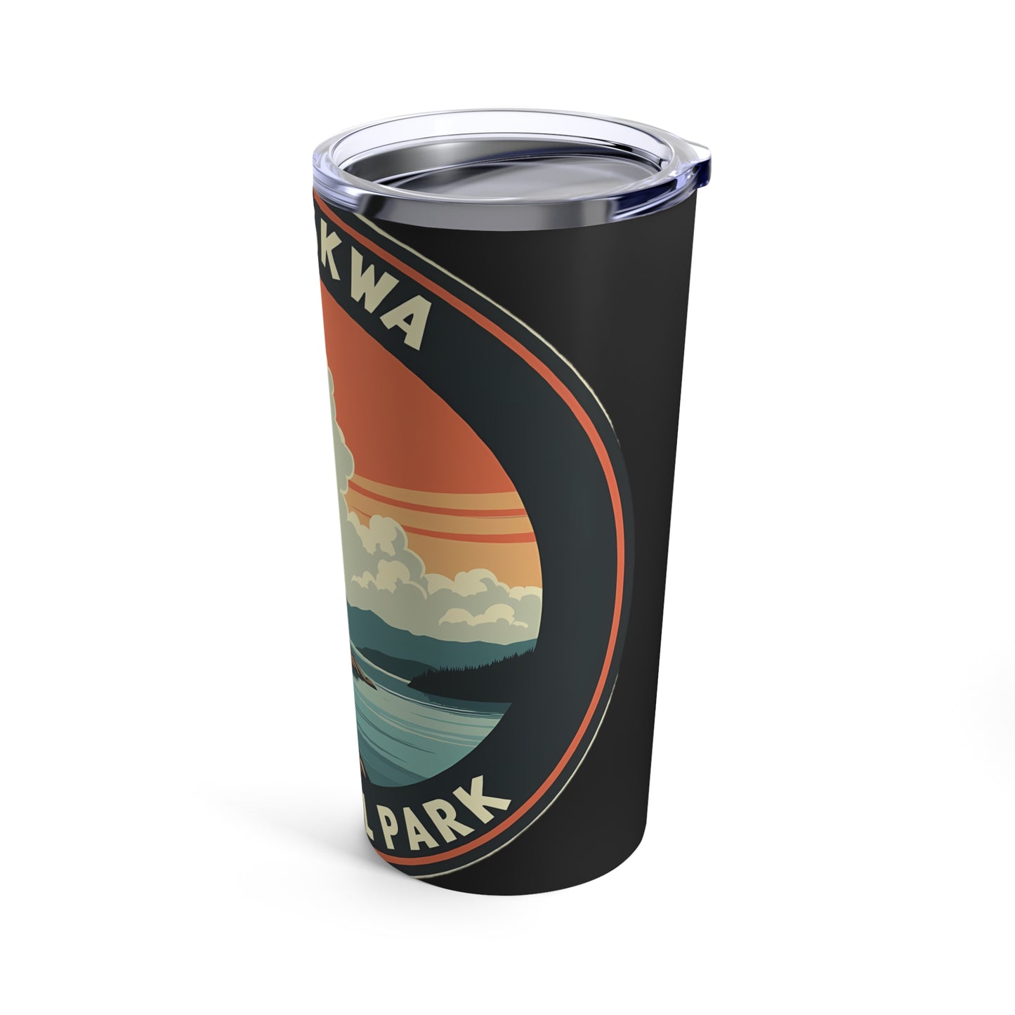 Pukaskwa National Park Scenic Landscape Sunset Illustration