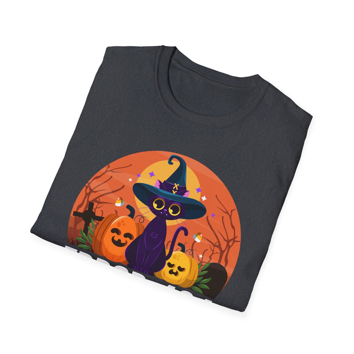 Error 404 Costume Not Found Funny Halloween Witch Cat Pumpkin T-Shirt