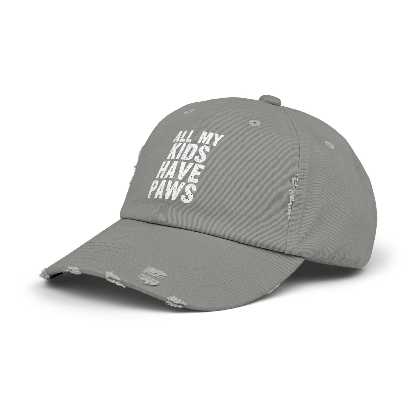 All My Kids Have Paws Quote for Pet Lovers and Animal Enthusiasts Cap