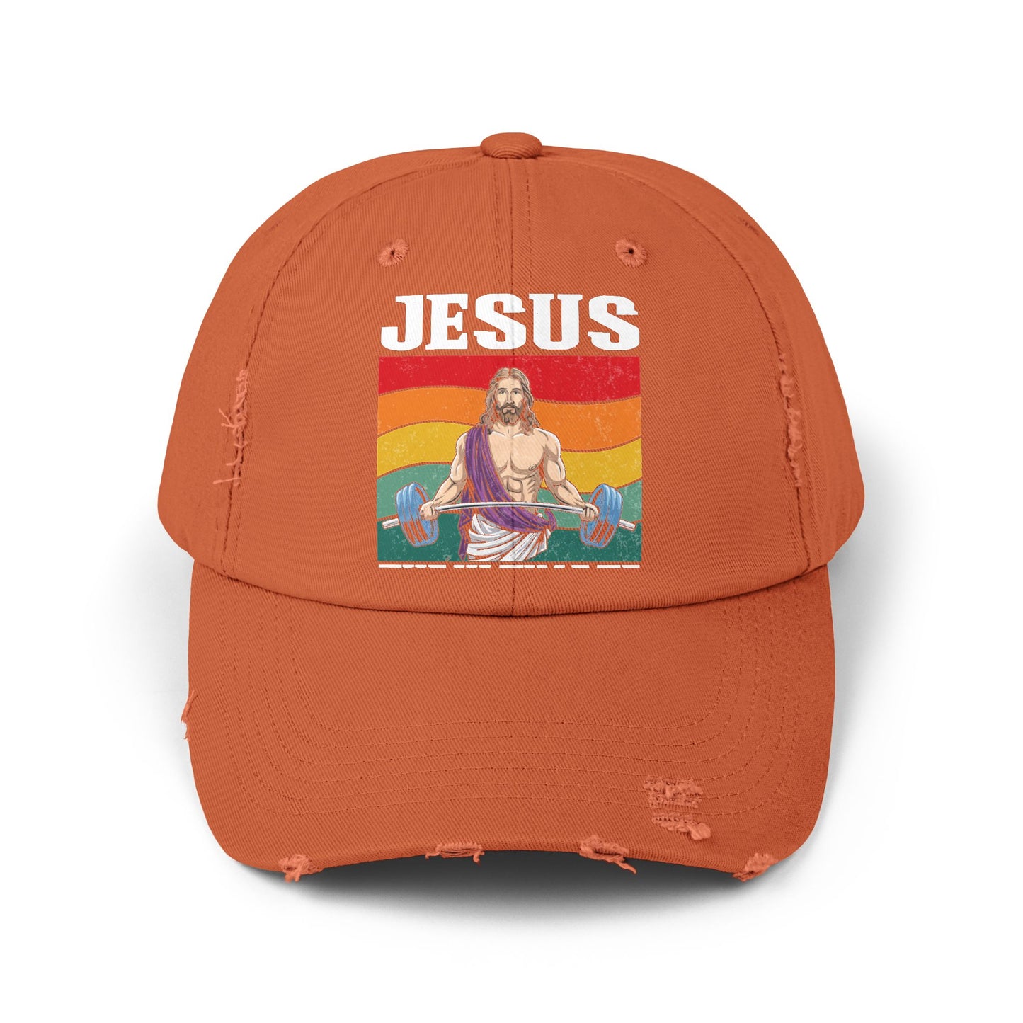 Jesus The Ultimate Deadlifter Rainbow Strength Cap