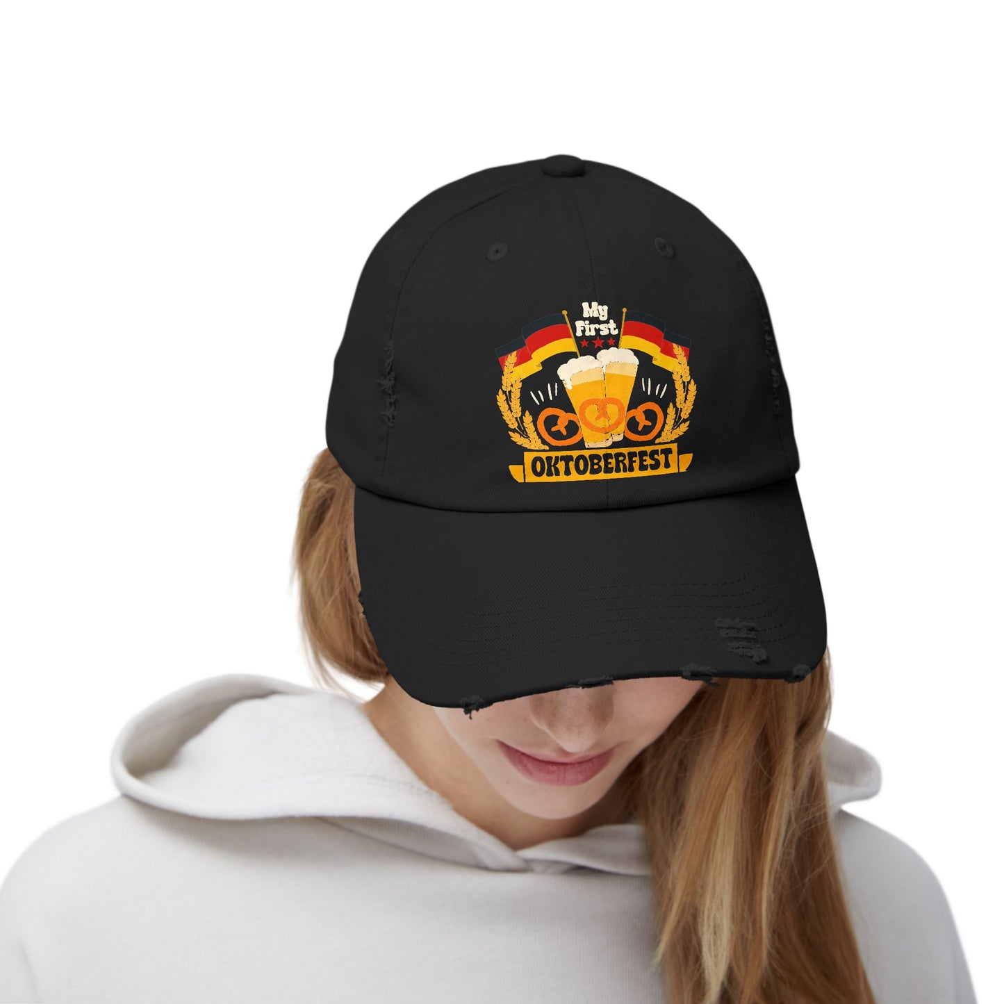 My First Oktoberfest 2024 Beer Pretzels Flags Cap