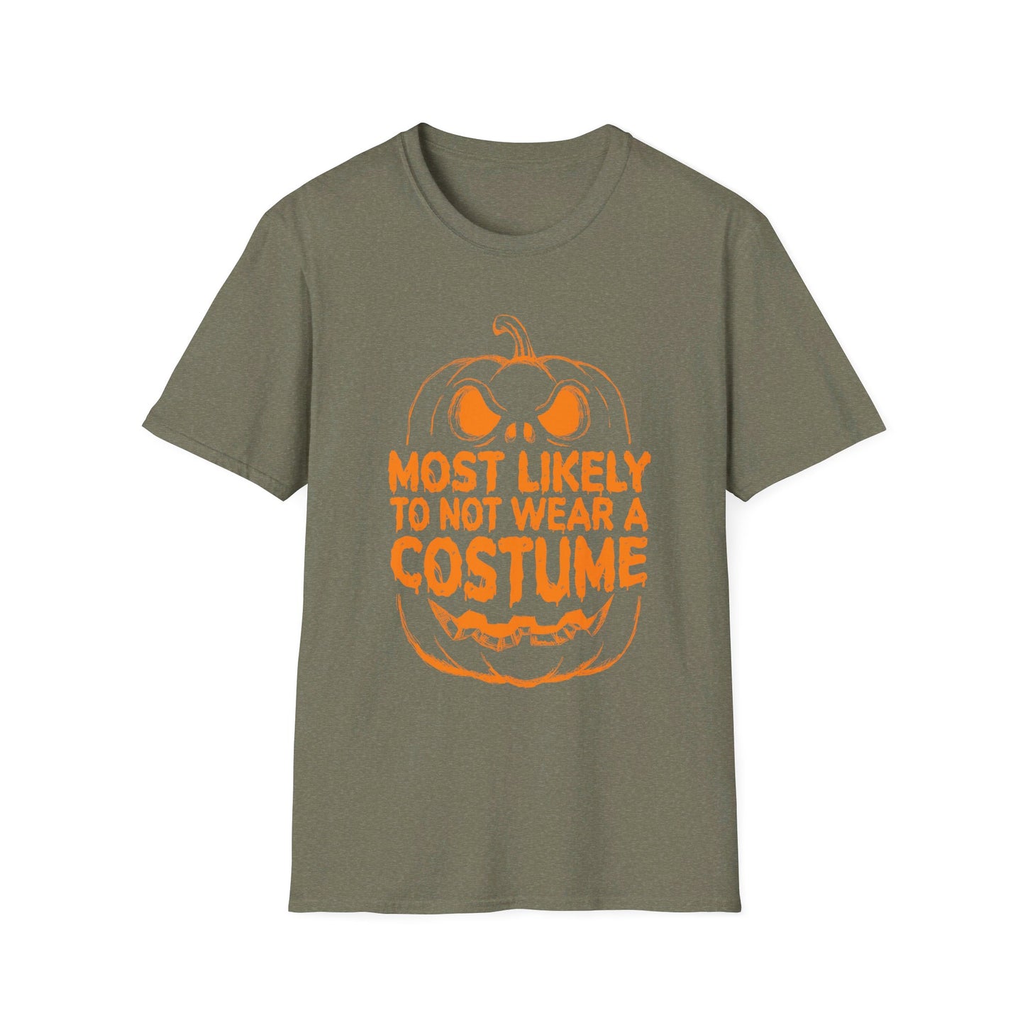 Most Likely To Not Wear A Costume Halloween Pumpkin T-Shirt