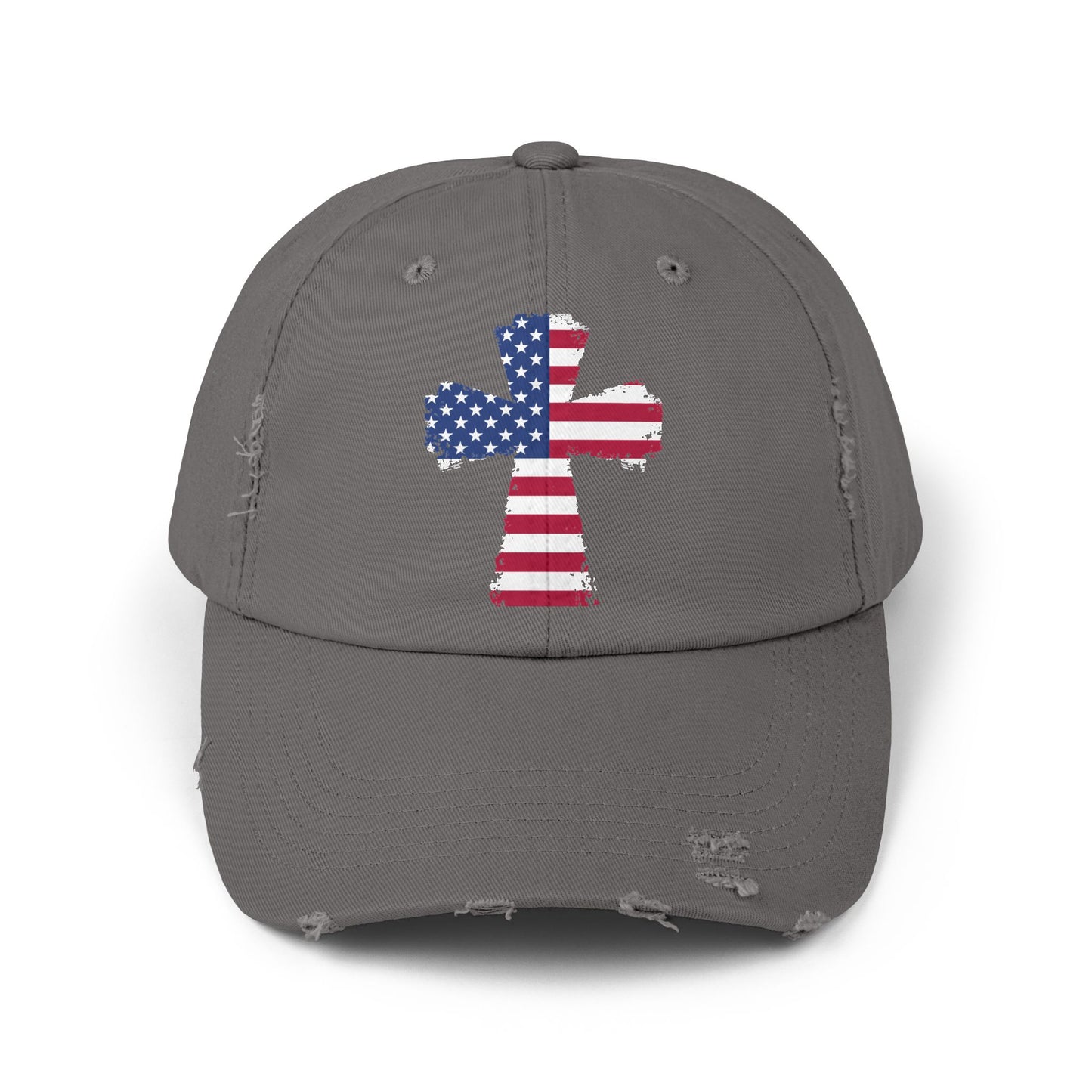 Faith Over Fear American Cross Flag Design Cap