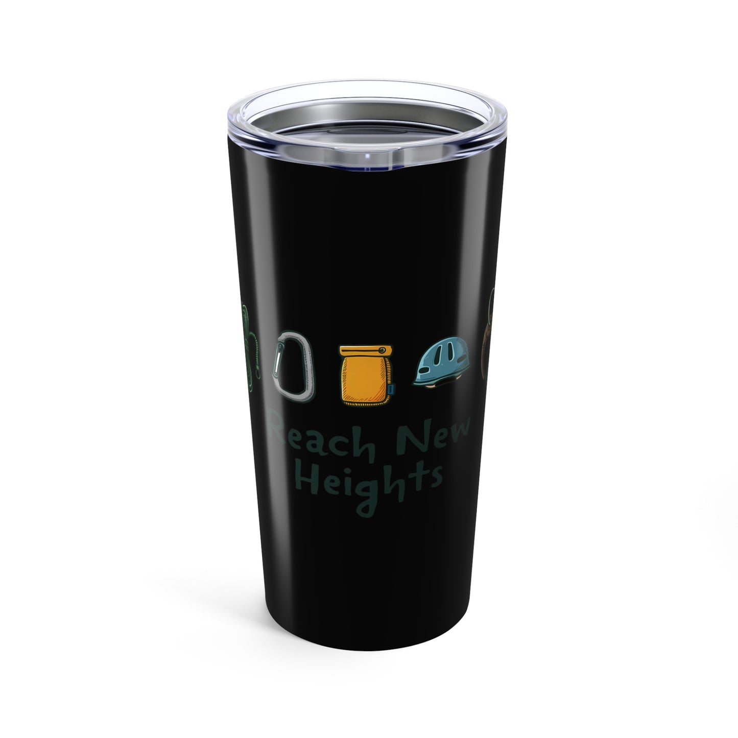 Reach New Heights Adventure Gear Enthusiast Design Tumbler