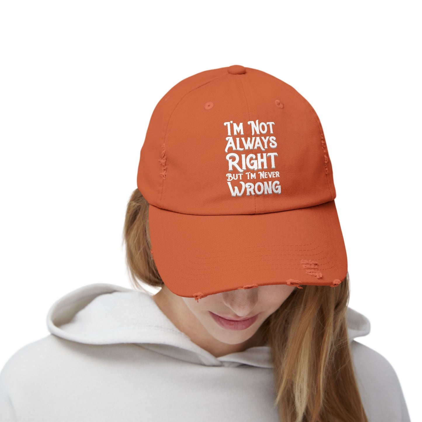 I'm Not Always Right But I'm Never Wrong Cap