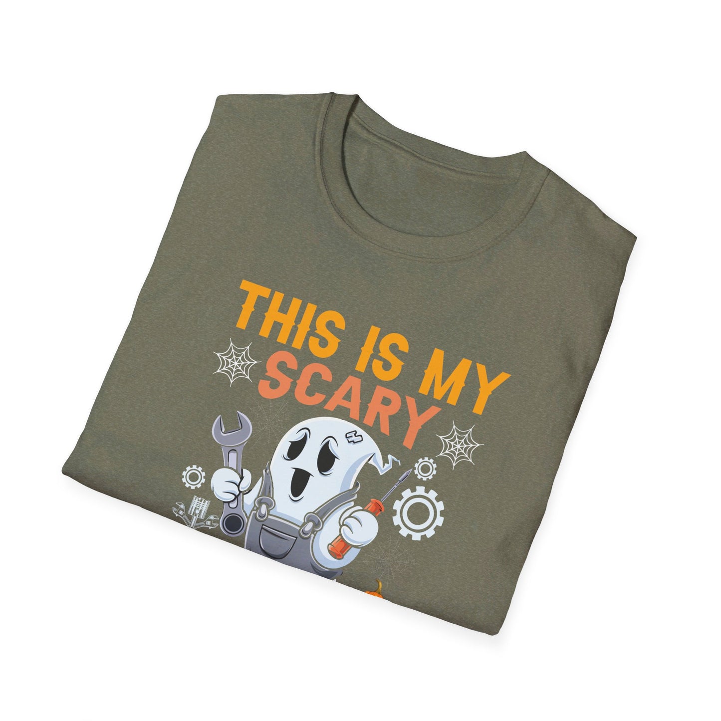 This Is My Scary Mechanic Costume - Halloween Ghost Mechanic T-Shirt