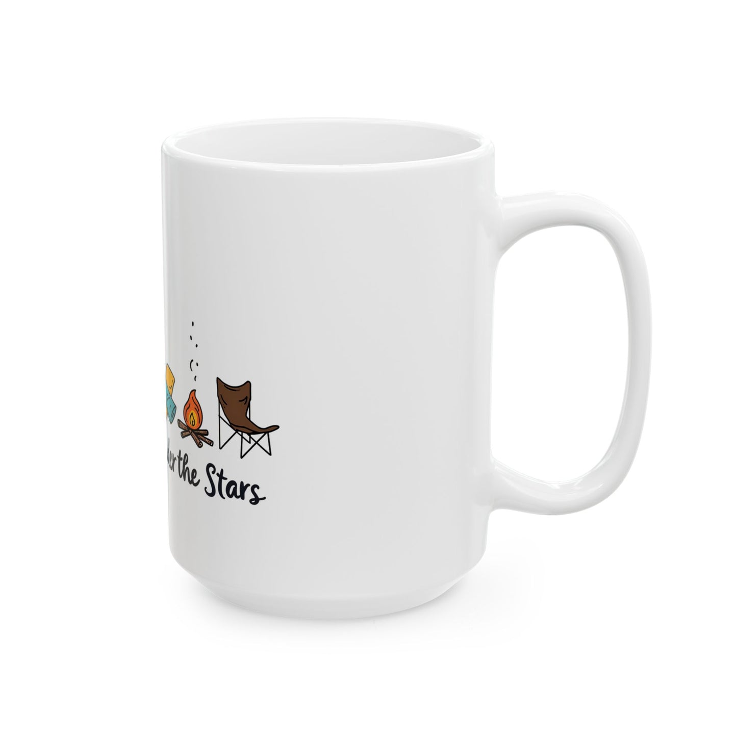 Camp Under The Stars Adventure in Nature for Outdoor Enthusiasts Ceramic Mug