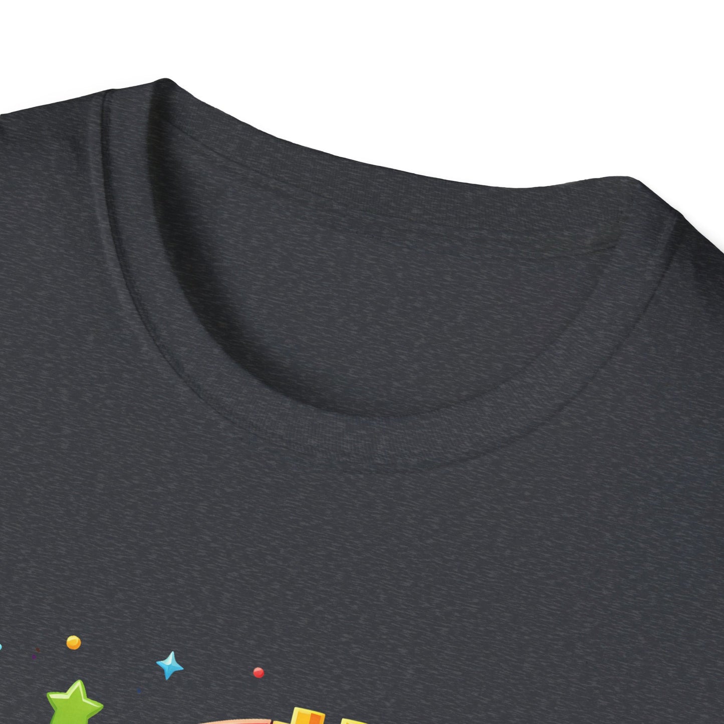 6th Birthday Boy Colorful Block Party T-Shirt