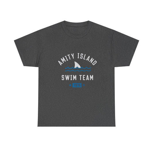 Amity Island Swim Team Unisex Heavy Cotton Tee - Vintage Summer Vibe