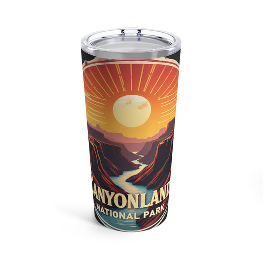 Canyonlands National Park Retro Sunset Landscape