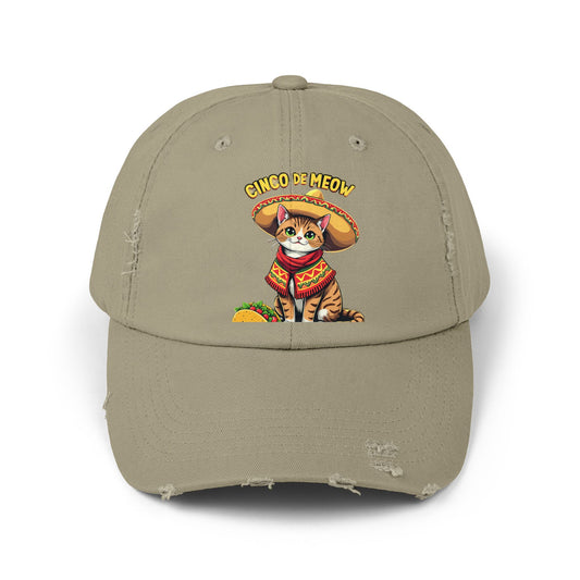 Cinco De Meow Festive Cat Celebration with Sombrero and Taco Cap