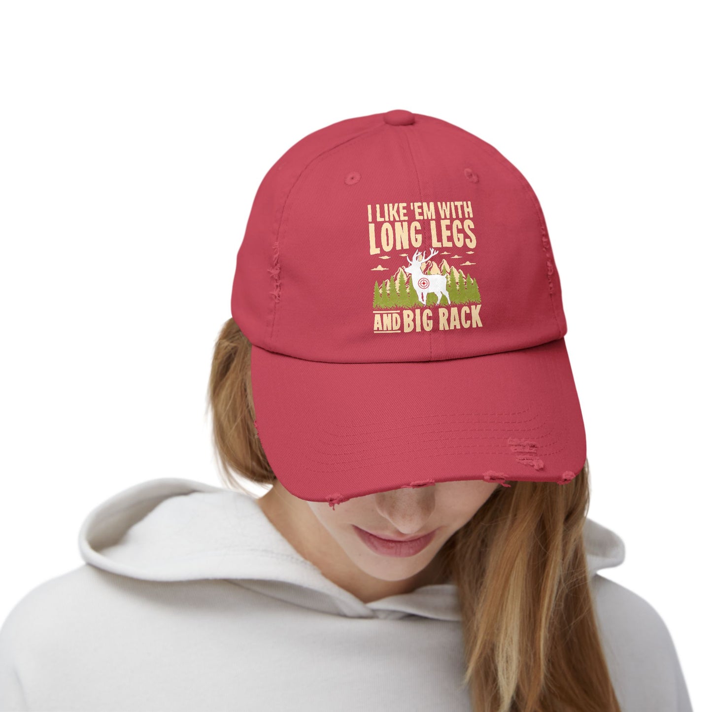 I Like 'Em With Long Legs And Big Rack Deer Hunting Cap