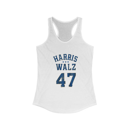 Harris Walz 47 2024 Election Women's Racerback Tank