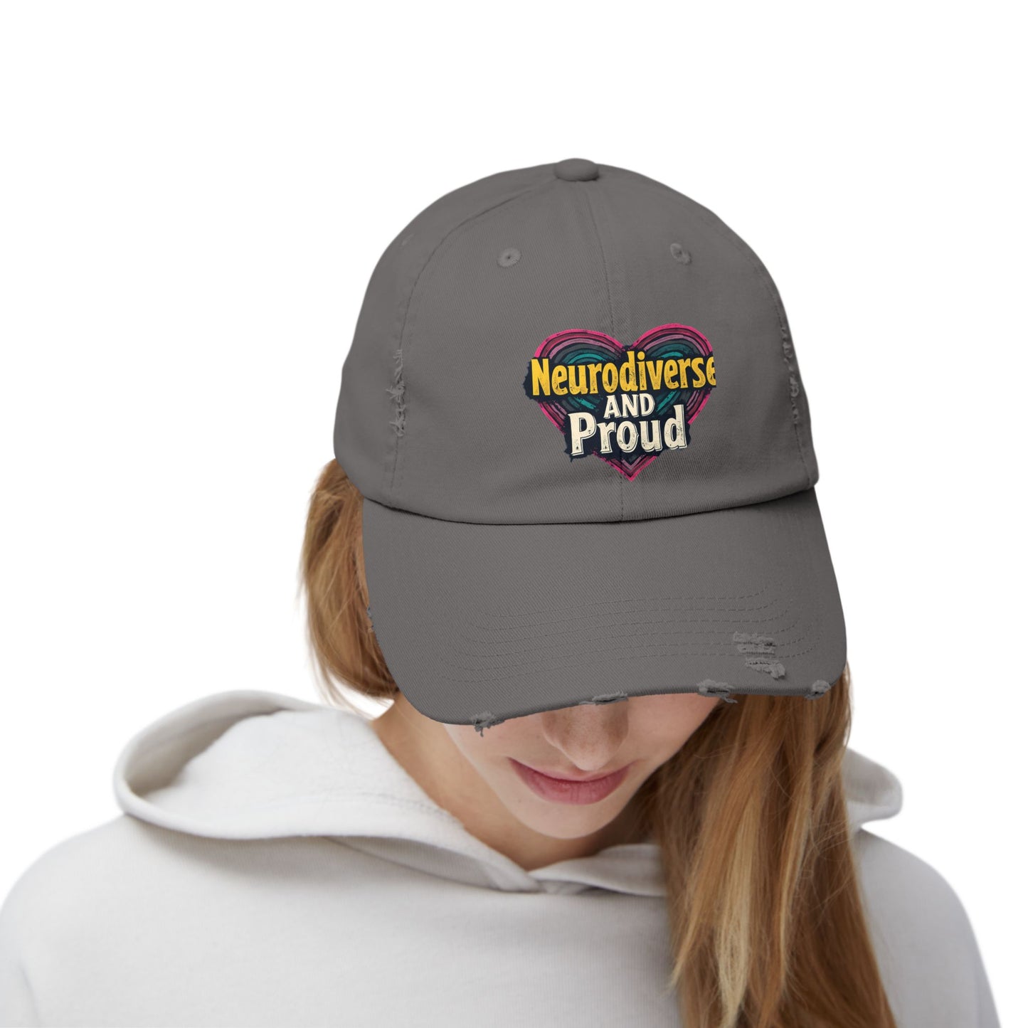 Neurodiverse and Proud Heart Celebration Cap