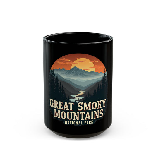Great Smoky Mountains National Park Sunset Landscape Ceramic Mug