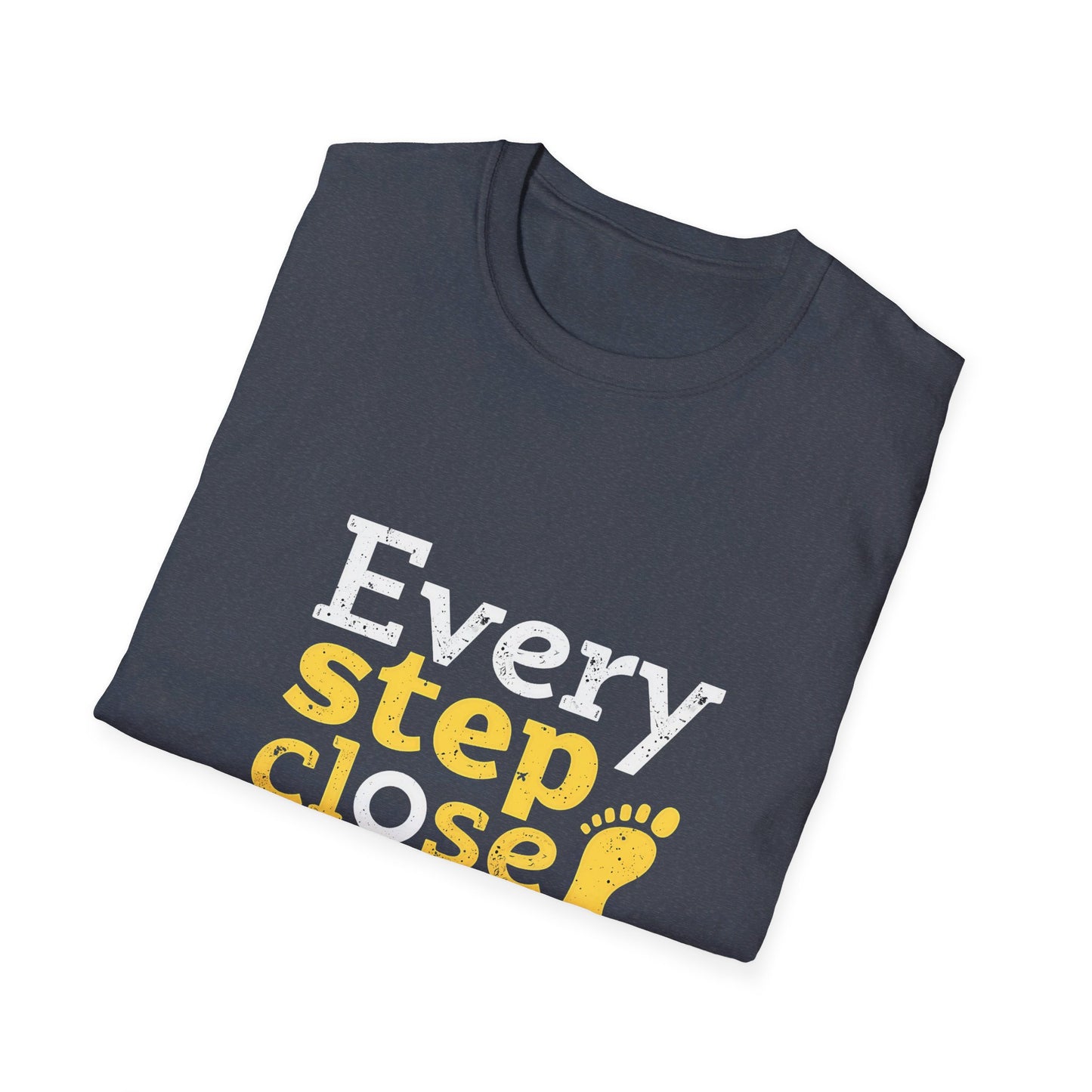 Every Step Close To A Cure Motivational Quote T-Shirt