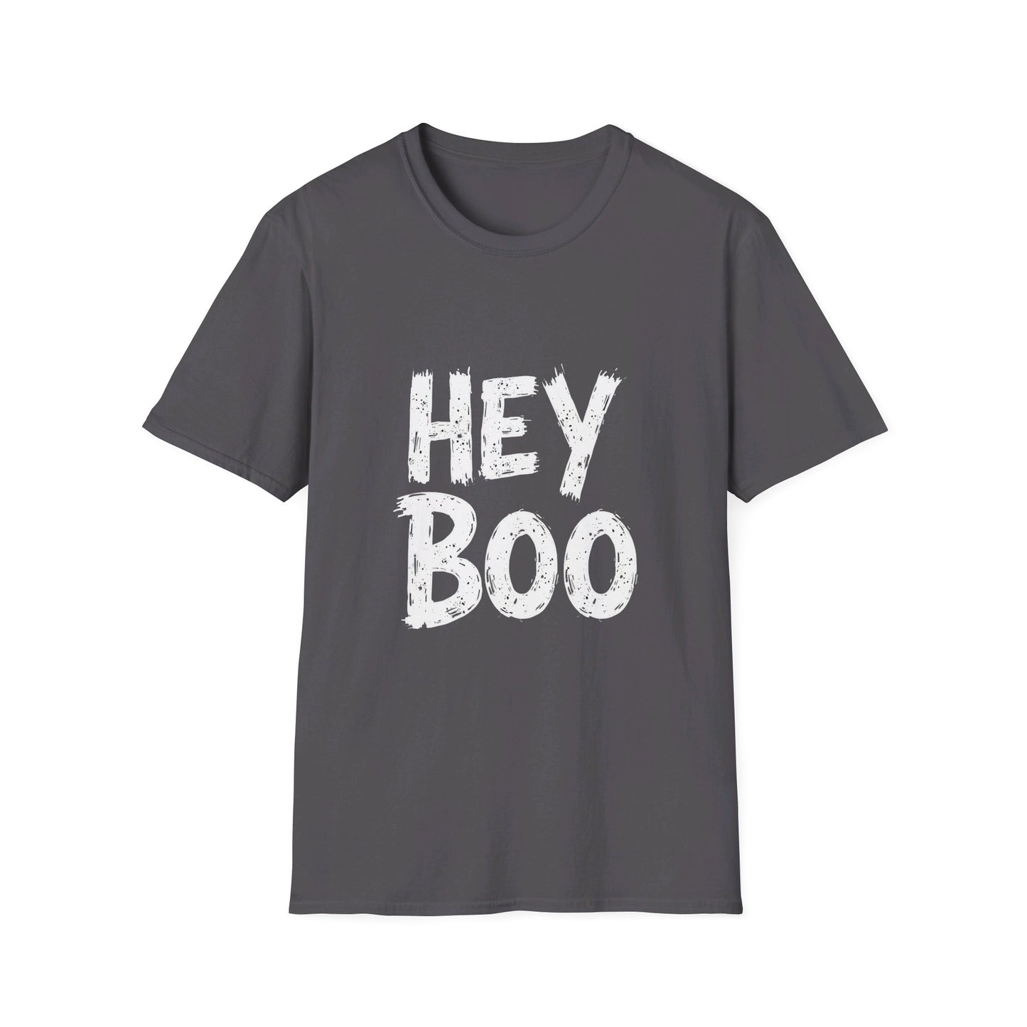 Hey Boo Bold Text Spooky Season Vibes T-Shirt