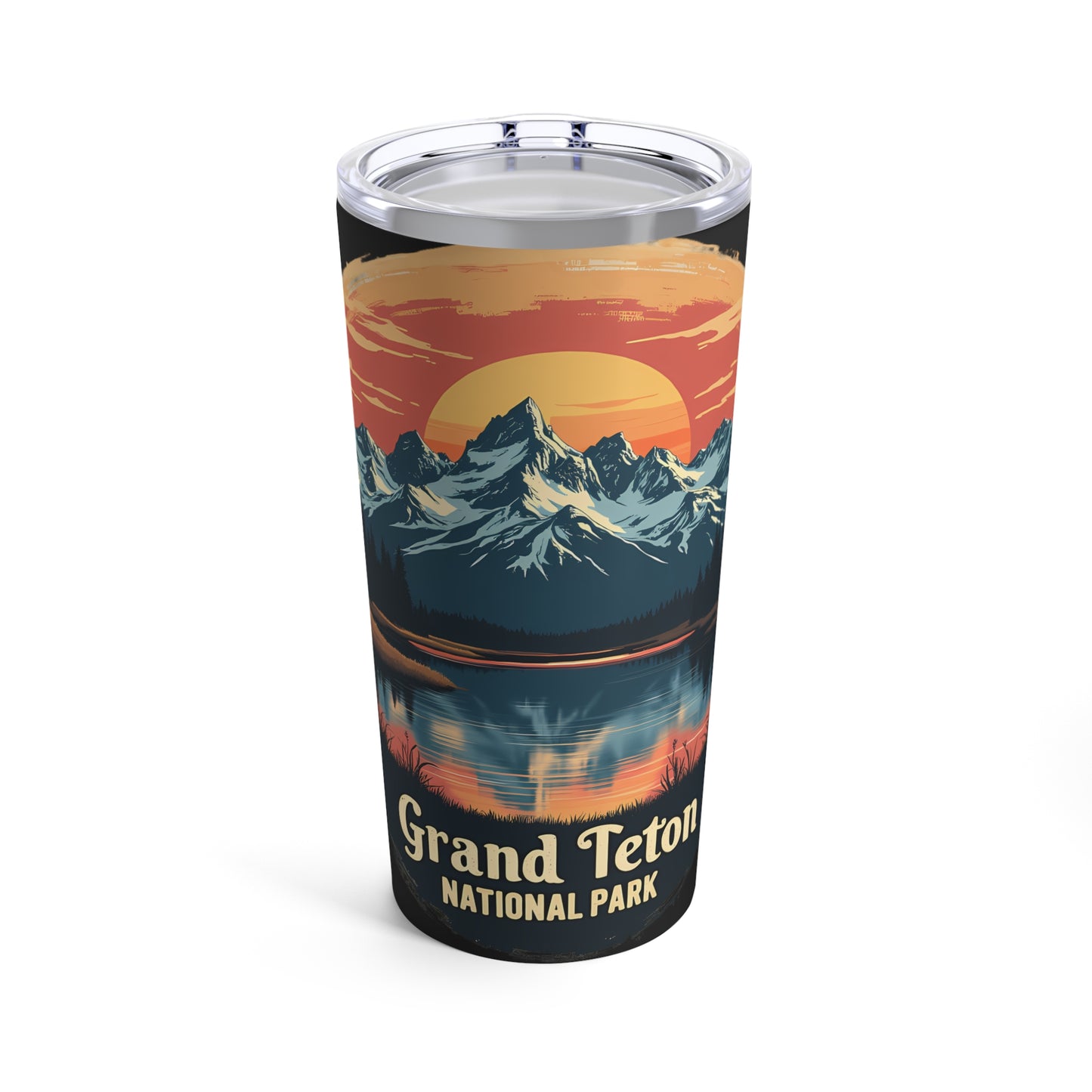 Grand Teton National Park Scenic View Sunset Reflection