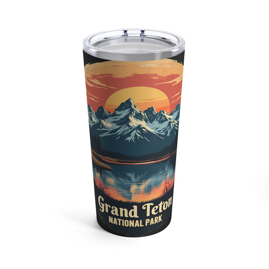 Grand Teton National Park Scenic View Sunset Reflection