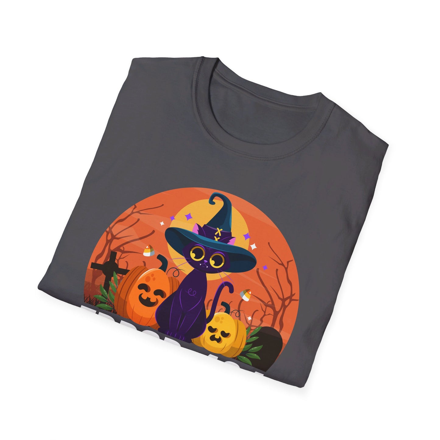 Error 404 Costume Not Found Funny Halloween Witch Cat Pumpkin T-Shirt