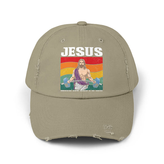 Jesus The Ultimate Deadlifter Rainbow Strength Cap