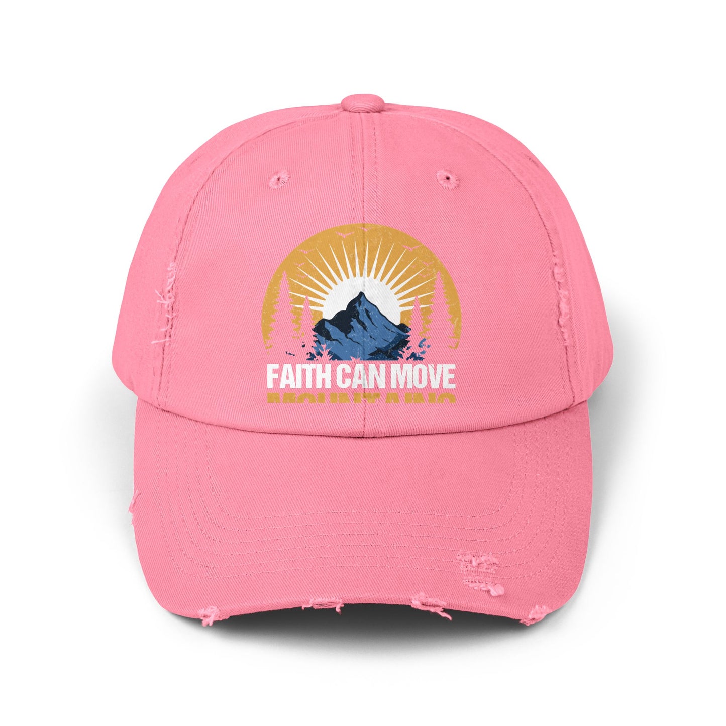 Faith Can Move Mountains Inspirational Scenery Cap